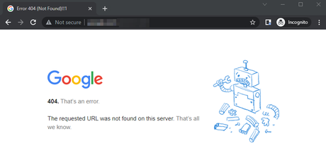 ERR FILE NOT FOUND Error