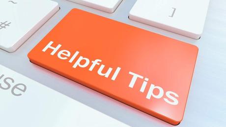 Helpful Tips written on laptop keyboard key