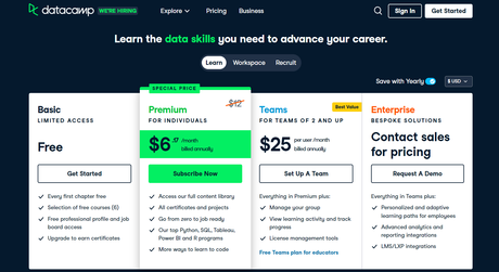 Pricing DataCamp DataCamp