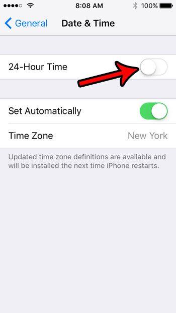 How to enable or disable military time on iPhone