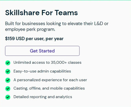 Skillshare Pricing