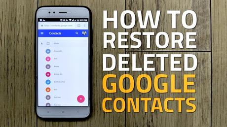 How to Restore Contacts from Google/Restore Contacts.