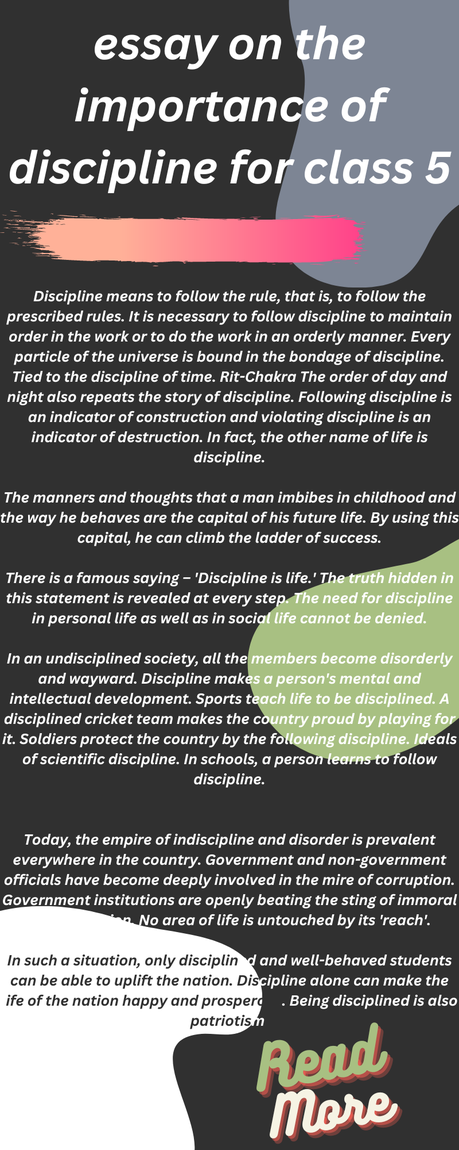 essay on the importance of discipline for class 5 essay on the importance of discipline for class 5