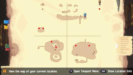 Chained Echoes Crystal Location Map