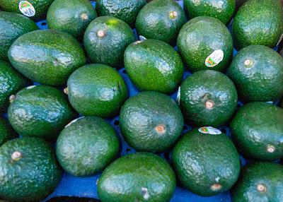Fruit on display outdoors in Hoboken