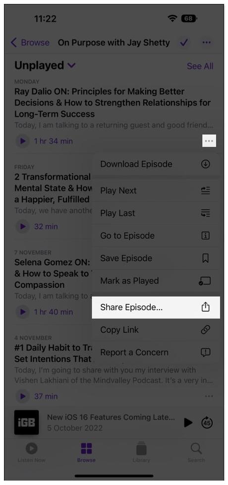 iOS 16: How to use the Podcasts app on iPhone and iPad