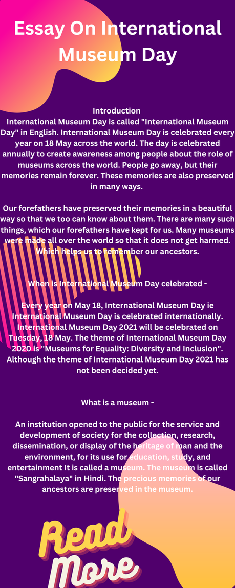 Essay On International Museum Day Essay On International Museum Day