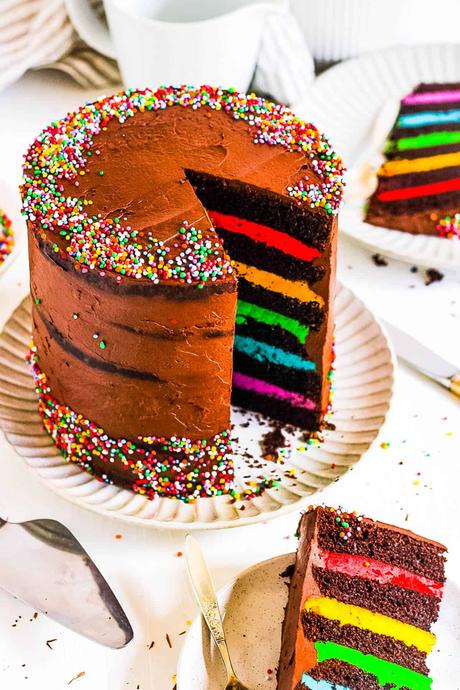 Rainbow Chocolate Cake