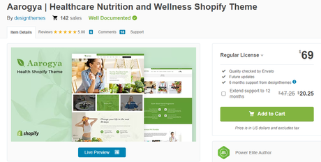 Aarogya Theme- Food And Nutrition WordPress Themes