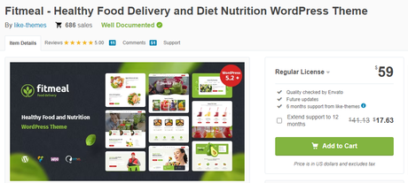Fitmeal- Food And Nutrition WordPress Themes