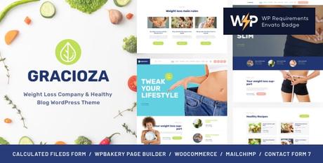 Graciosa Theme- Food And Nutrition WordPress Themes