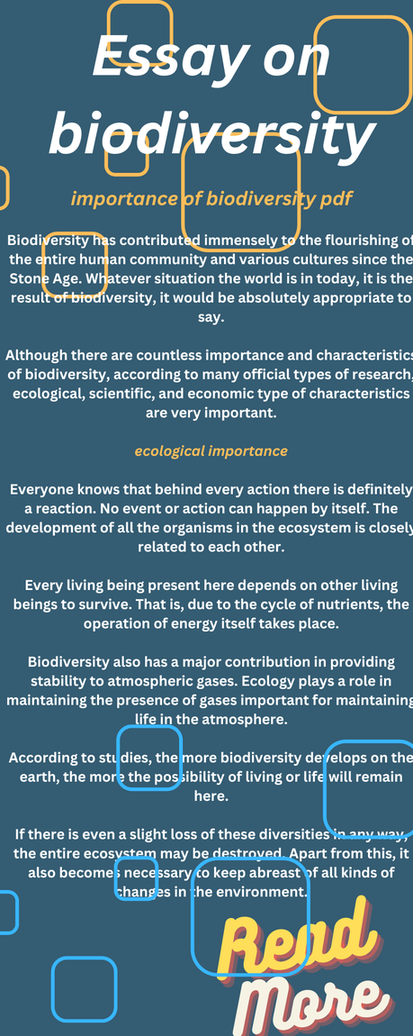 importance of biodiversity pdf importance of biodiversity pdf