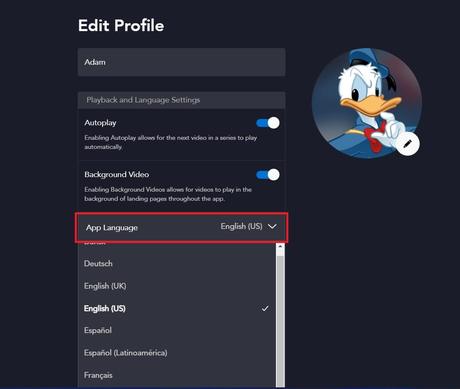Disney Plus Language Switching Instructions