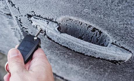 frozen lock due to cold