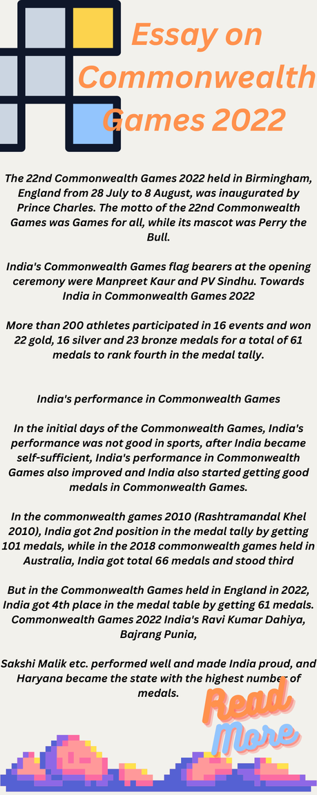 Essay on Commonwealth Games 2022 Essay on Commonwealth Games 2022
