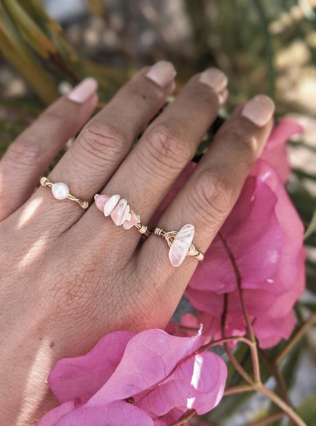 Dainty Beaded Stacking Rings: Easy DIY Project with Wire and Beads