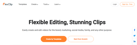 Online Video Editing Softwares for Marketers and Bloggers-FlexClip Overview