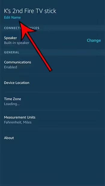 How to Rename Amazon Fire TV Stick from iPhone