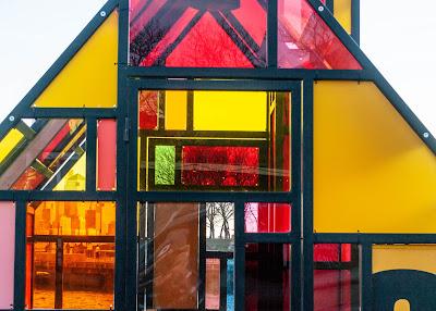 Colorfull little house on the waterfront