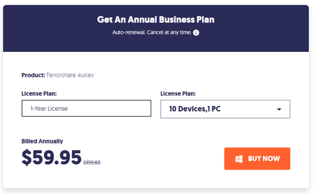 4ukey Pricing 2022– 4 Different Plans! (Individuals & Business)