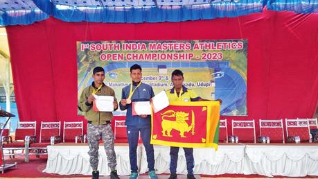 T. N. Thajudeen on the podium