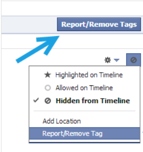 remove tag -How to Untag Yourself on Facebook 