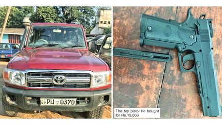 Businessman threatening debtor with toy pistol arrested