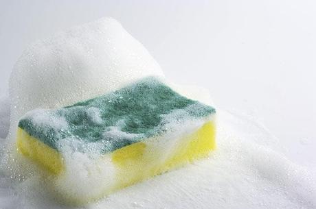 Why is it important to put a sponge with the laundry in the washing machine? 3 A sponge