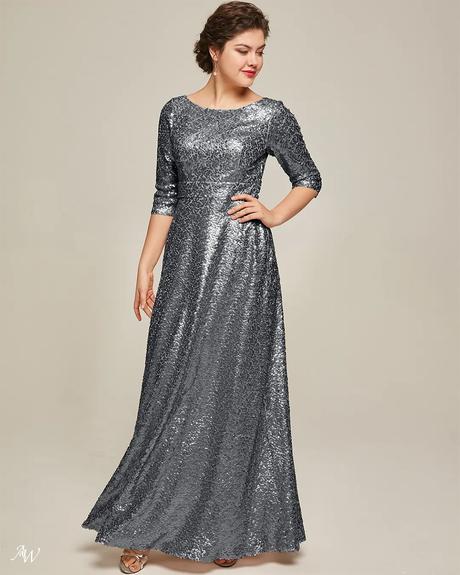 aw bridal dresses for mother of the bride sequins silver