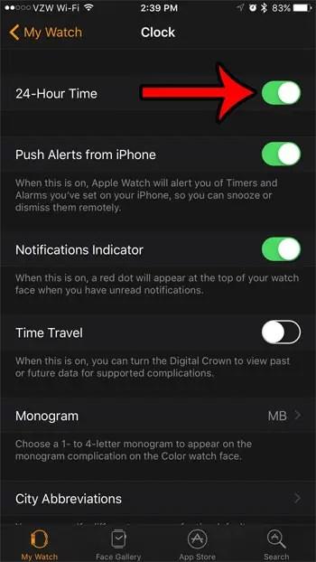 How to switch to 24-hour format on Apple Watch