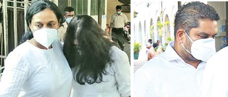 Dinesh Schaffter’s wife    and  Director Krish Perera