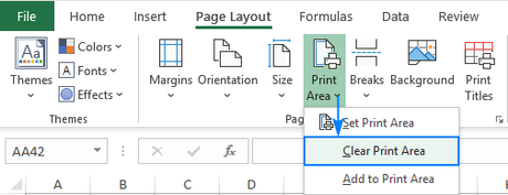 Print Area in Excel/How to Change the Print Area in Excel Print Area in Excel