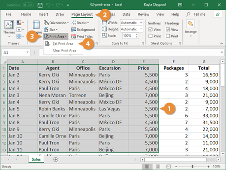 Print Area in Excel/How to Change the Print Area in Excel Print Area in Excel/How to Change the Print Area in Excel
