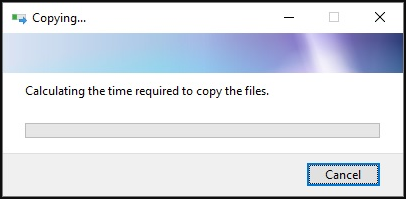 How to Fix Calculating the Time Required to Copy the Files