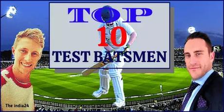 Latest Top Ten Test Ranking Batsman.
