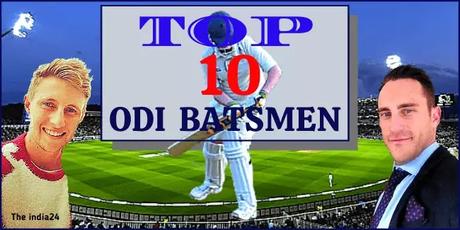 Top Ten Current ICC ODI Ranking Batsman.
