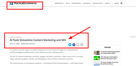 AI Tools Streamline Content Marketing and SEO - Practical Ecommerce