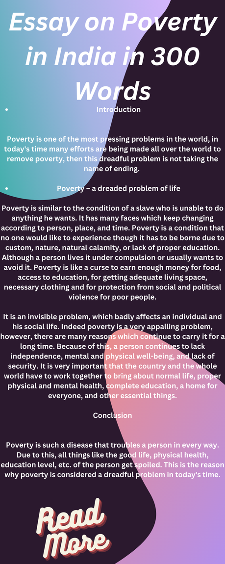 Essay on Poverty in India in 300 Words Essay on Poverty in India in 300 Words