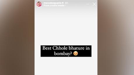 After Anushka Sharma, Masaba Gupta Finds “The Best Chhole Bhature” In Bombay