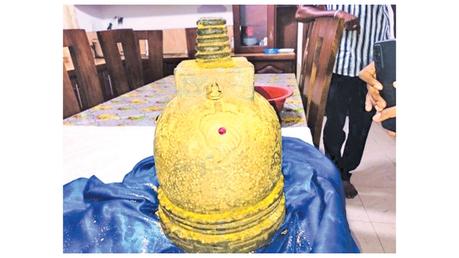 The chaitya weighing about 25 kg