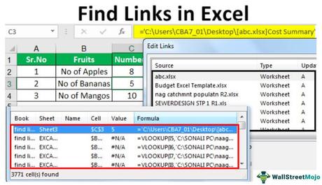 External Links in Excel; How to Find and Edit?