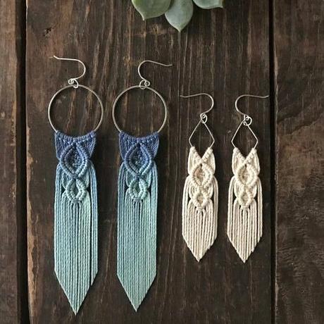 DIY Therapy: How to make macrame earrings? (Inspo at the bottom)