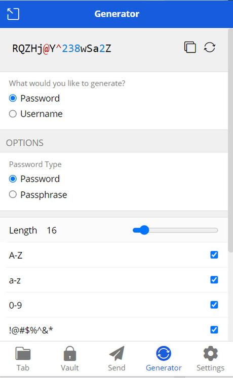 Good passwords to use - generator