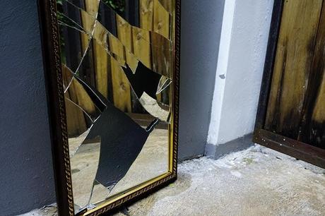 A broken mirror