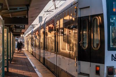 Trains are linear objects as well. How do train stations mediate between crowds dispersed in space and passengers in line on trains?