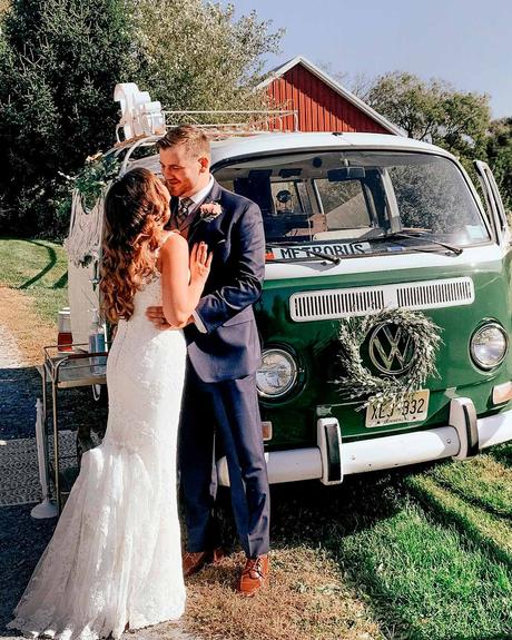 best wedding venues in new jersey car bride groom