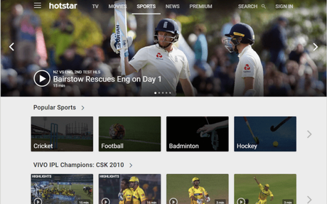 best sports streaming websites