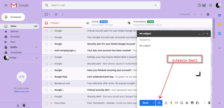 How to Schedule an Email in Gmail to Send Later schedule email gmail app