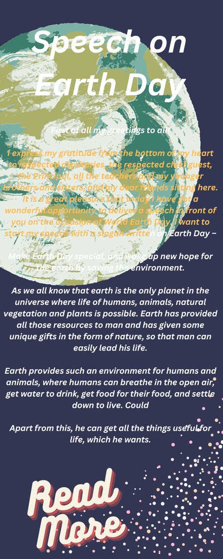 speech on earth day for school assembly speech on earth day for school assembly