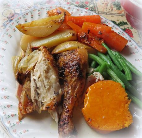 Serving of Roast Chicken